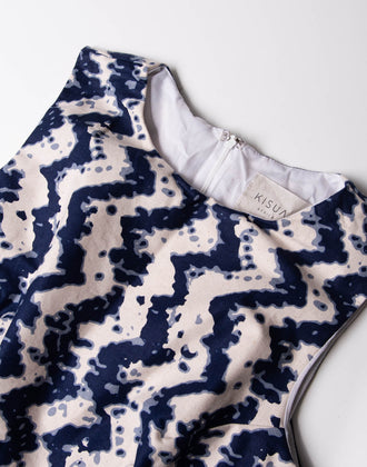 KISUA AFRICA for 8 Sheath Dress Size 42 / M Patterned Sleeveless Crew Neck gallery photo number 7