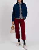 RRP €210 8 Jacket Size XS Blue Lightly Padded Button Front Pleated Back gallery photo number 3