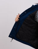 RRP €210 8 Jacket Size XS Blue Lightly Padded Button Front Pleated Back gallery photo number 7