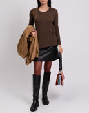 RRP €275 ENZA COSTA Cashmere & Wool Jumper Size XS Ripped Split Dipped Hem gallery photo number 2