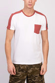 BELSTAFF THOM T-Shirt Top US-UK36 IT46 S Colour Block Logo Patch Short Sleeve gallery photo number 2