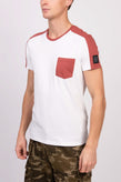 BELSTAFF THOM T-Shirt Top US-UK36 IT46 S Colour Block Logo Patch Short Sleeve gallery photo number 3