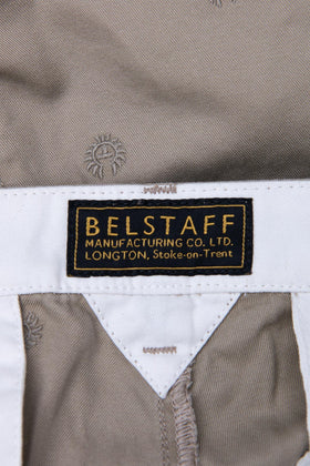 RRP€195 BELSTAFF OFFICER Chino Trousers W32 Garment Dye Embroidered Logo Pattern gallery photo number 7
