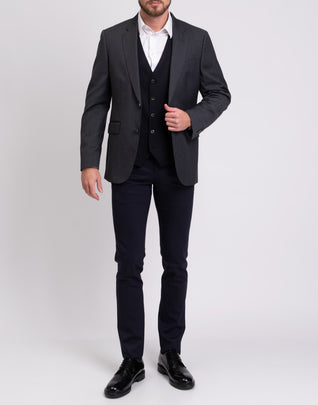 HACKETT Wool Waistcoat Size 40R / 50R / M Fully Lined Satin Back RRP €150
