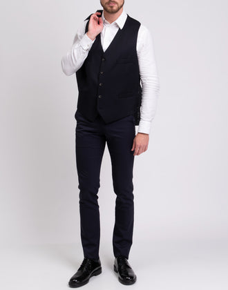 HACKETT Wool Waistcoat Size 40R / 50R / M Fully Lined Satin Back RRP €150 gallery photo number 3