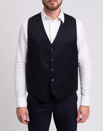 HACKETT Wool Waistcoat Size 40R / 50R / M Fully Lined Satin Back RRP €150 gallery photo number 4