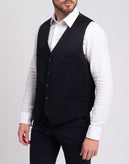 HACKETT Wool Waistcoat Size 40R / 50R / M Fully Lined Satin Back RRP €150 gallery photo number 5