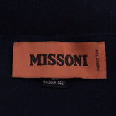 RRP €360 MISSONI Wool Long Stole Scarf Embroidered Logo Fringe Made in Italy gallery photo number 5