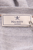 RRP €195 HACKETT Silk & Merino Wool Jumper Size L Melange Thin Knit V-Neck gallery photo number 8
