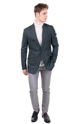 RRP €575 HACKETT Cashmere & Wool Blazer Jacket Size 38R 48R S Textured Birdseye