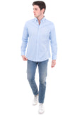 HACKETT Shirt Size S Embroidered Long Sleeve Button Down Collar Classic Fit gallery photo number 1