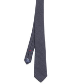 HACKETT Wool Flannel Necktie One Size Grey Classic Length Made in Italy gallery photo number 1