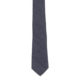 HACKETT Wool Flannel Necktie One Size Grey Classic Length Made in Italy gallery photo number 2