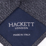 HACKETT Wool Flannel Necktie One Size Grey Classic Length Made in Italy gallery photo number 4