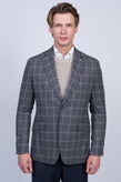 RRP €675 HACKETT Wool Blazer Jacket Size 42R / 52R / L Fox Brothers Windowpane gallery photo number 3