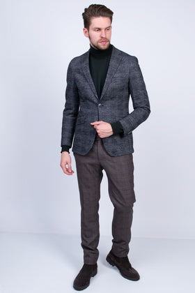 RRP €525 HACKETT Knitted Blazer Jacket Size 38R / 48R / S Alpaca & Wool Blend gallery photo number 1