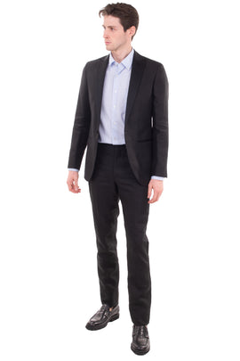 RRP €600 HACKETT Linen Tuxedo Suit Size 38R / 32R / S Satin Collar Fully Lined