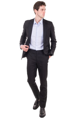 RRP €600 HACKETT Linen Tuxedo Suit Size 38R / 32R / S Satin Collar Fully Lined
