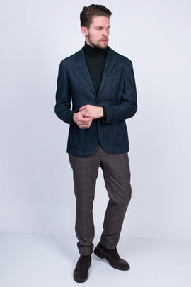 RRP €575 HACKETT Blazer Jacket Size 40R / 50R / M Wool Blend Herringbone Pattern