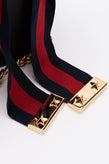 RRP €2195 GUCCI SYLVIE Leather Crossbody Bag Web Stripe & Chain Trim Bow Detail gallery photo number 7