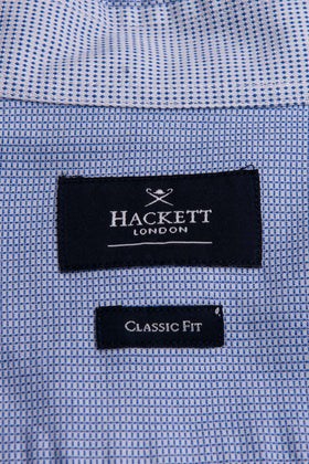RRP €115 HACKETT Shirt Size S Textured Regular Collar Classic Made in Portugal gallery photo number 8