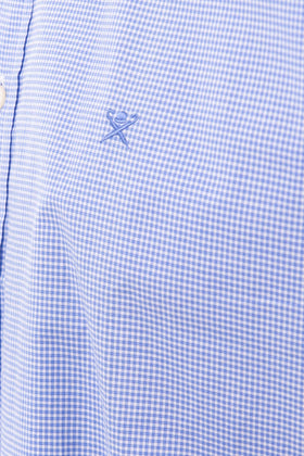 HACKETT Shirt Size S Gingham Embroidered Logo Button Down Collar Slim Fit gallery photo number 7