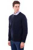 HACKETT Wool Jumper Size S Thin Knit Embroidered Logo Long Sleeve Crew Neck gallery photo number 5