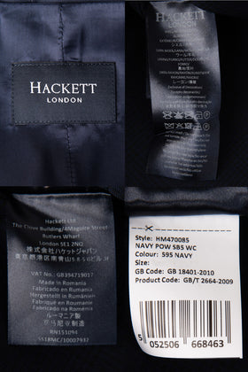 RRP €185 HACKETT Wool Waistcoat Size 38R / 48R / S Fully Lined Tartan Cinch Back gallery photo number 6