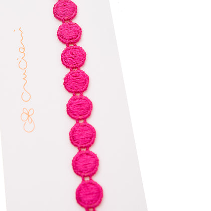 CRUCIANI MARS Friendship Bracelet Pink Circles Flower Made in Italy gallery photo number 2