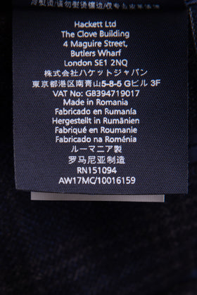 RRP €395 HACKETT Wool Blazer Jacket Size 38R / 48R / S Prince Of Wales Pattern gallery photo number 10