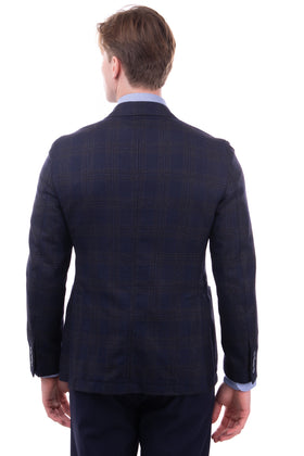 RRP €395 HACKETT Wool Blazer Jacket Size 38R / 48R / S Prince Of Wales Pattern gallery photo number 4