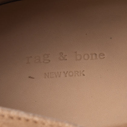 RRP €380 RAG & BONE Leather Ankle Boots EU 37 UK 5.5 US 7 Metal Logo Mid Heel gallery photo number 9