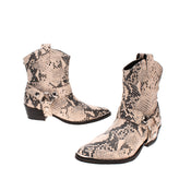 RRP €150 STEVE MADDEN Cowboy Boots EU 38 UK 5 US 7.5 Snakeskin Pattern gallery photo number 1