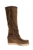 Suede Leather Mid-Calf Boots EU 36 UK 3 US 6 Treated Wedge Insole Made in Italy gallery photo number 4