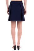ARTHUR ARBESSER Crepe A-Line Skirt Size IT 44 Two-Tone Made in Italy gallery photo number 3