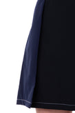 ARTHUR ARBESSER Crepe A-Line Skirt Size IT 44 Two-Tone Made in Italy gallery photo number 4