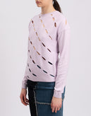 RRP €340 VICTOR GLEMAUD Cut Out Jumper Size S Cashmere Blend Thin Knit Crew Neck gallery photo number 5