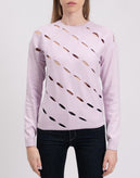 RRP €340 VICTOR GLEMAUD Cut Out Jumper Size S Cashmere Blend Thin Knit Crew Neck gallery photo number 4