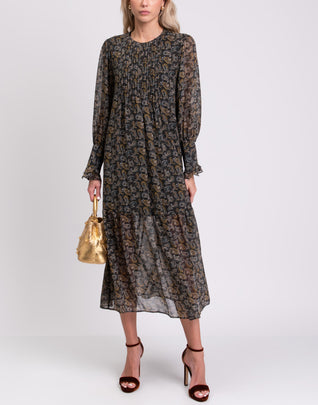 TOPSHOP Midi Flared Dress Size UK 8 Paisley