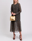 TOPSHOP Midi Flared Dress Size UK 8 Paisley gallery photo number 3
