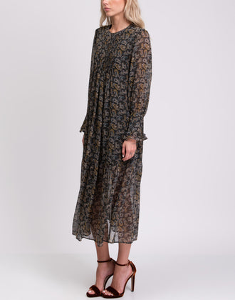 TOPSHOP Midi Flared Dress Size UK 8 Paisley gallery photo number 5