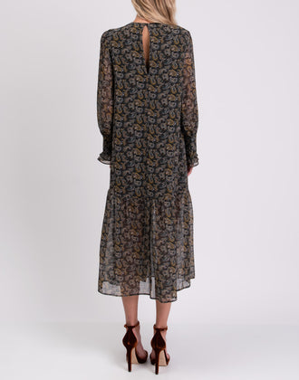 TOPSHOP Midi Flared Dress Size UK 8 Paisley gallery photo number 6