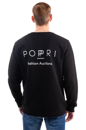 POPPRI Unisex Sweatshirt Size L Coated Logo Two Tone Crew Neck gallery photo number 9