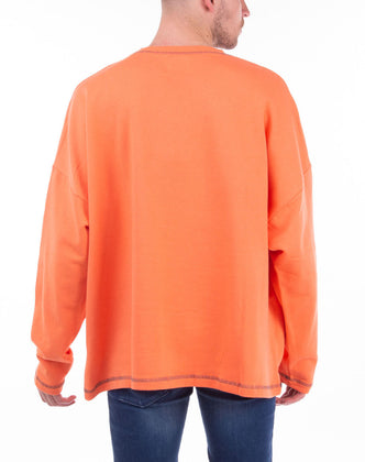 RRP €245 TOM REBL Sweatshirt Size XXL Coated Front Round Neck Made in Italy gallery photo number 5