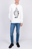 RRP €189 TOM REBL Hoodie Size S Coated Front Pullover Made in Italy gallery photo number 2