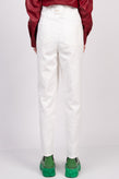 RRP€185 PINKO NEW CARA 1 Pleated Trousers W30 White Carrot Fit Made in Italy gallery photo number 5