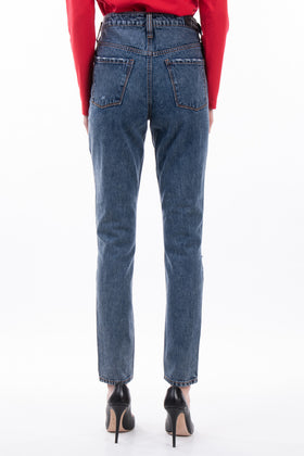 8 Jeans W26 Ripped Style Garment Dye Zip Fly gallery photo number 3