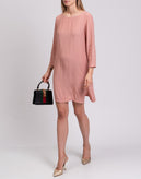 RRP €270 FEMME By MICHELE ROSSI Crepe Sheath Dress Size S Unlined Made in Italy gallery photo number 3