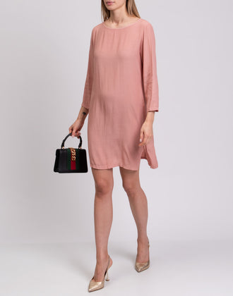 RRP €270 FEMME By MICHELE ROSSI Crepe Sheath Dress Size S Unlined Made in Italy gallery photo number 3