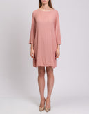 RRP €270 FEMME By MICHELE ROSSI Crepe Sheath Dress Size S Unlined Made in Italy gallery photo number 4